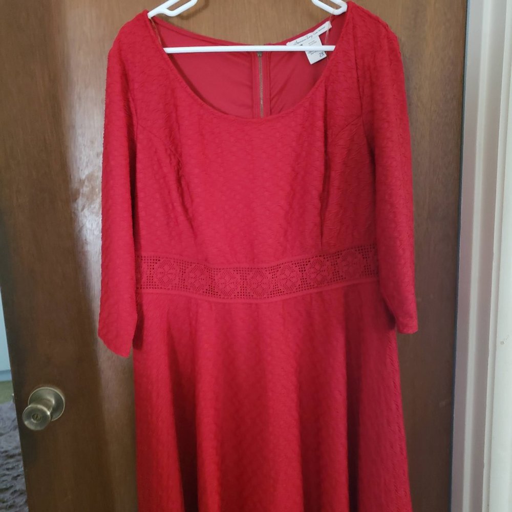 American Rag 3/4 Sleeve Skater Dress